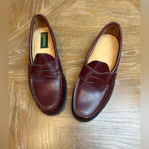 Jarman Classic Burgundy Leather Penny Loafers